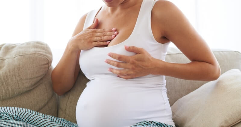 Как растет грудь во время беременности